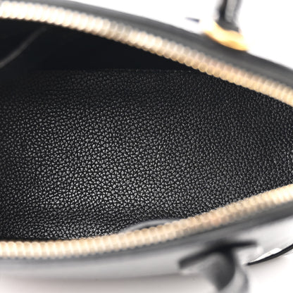 Balenciaga Signature Grained Calfskin XXS Ville Top Handle Bag Black White 5 of 14