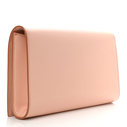 Saint Laurent Calfskin Monogram Large Belle De Jour Clutch Pink 2 of 5
