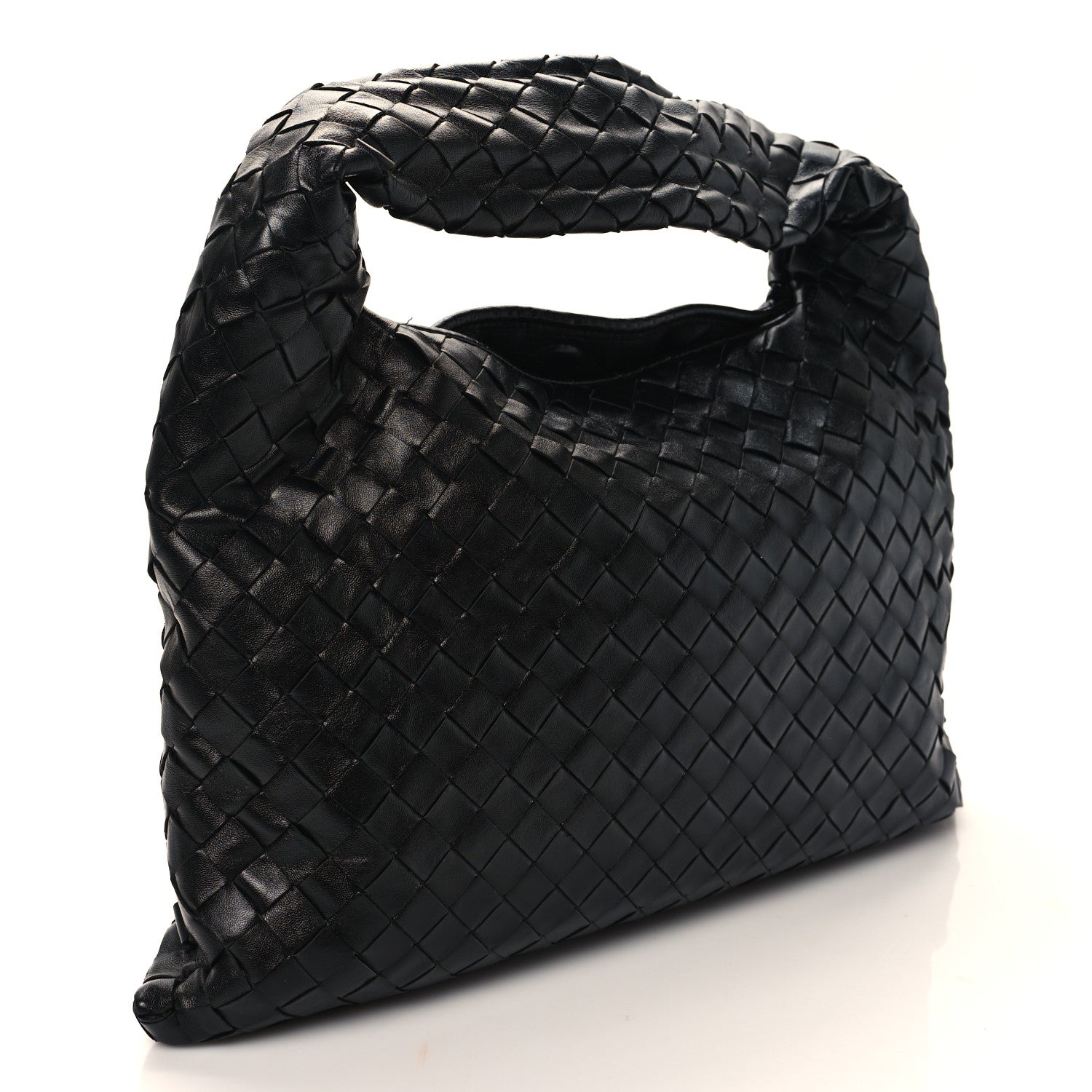 Bottega Veneta Calfskin Intrecciato Small Hop Black 3 of 11