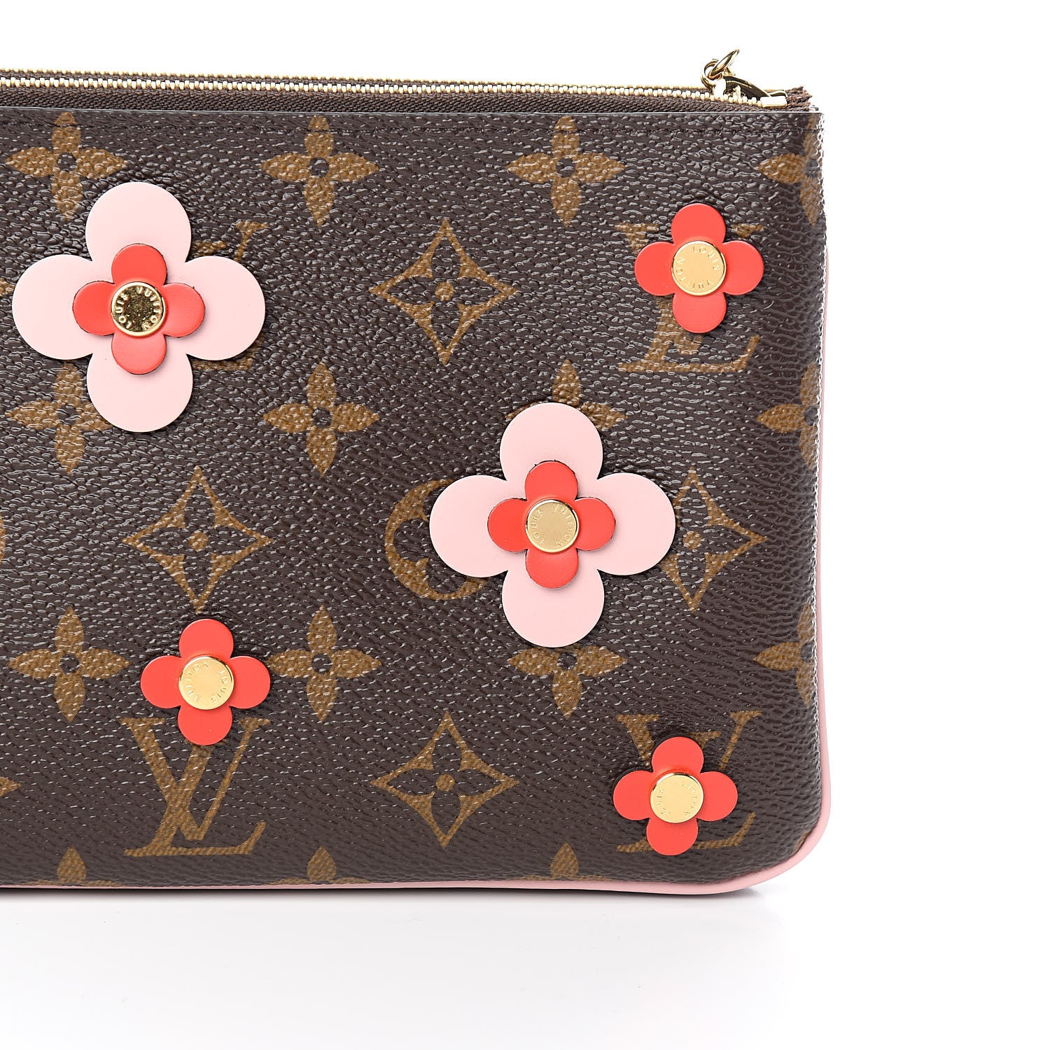 Louis Vuitton Monogram Blooming Flowers Double Zip Pochette 11 of 11