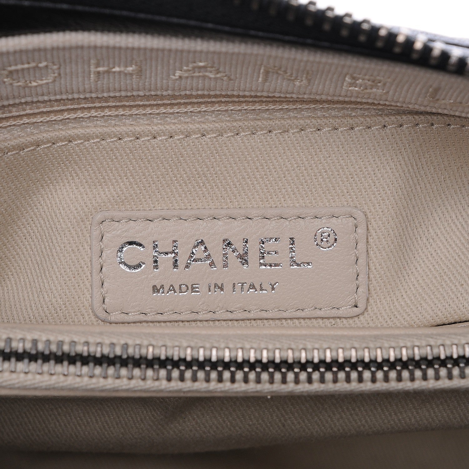 Chanel Shiny Sheepskin Quilted Small Shopping Tote Black 6 of 7
