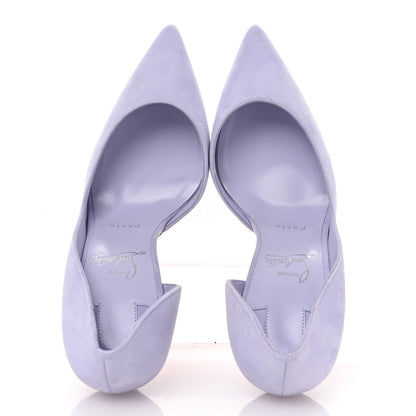 Christian Louboutin Suede Iriza 100 Pumps 39.5 Skylight 2 of 9