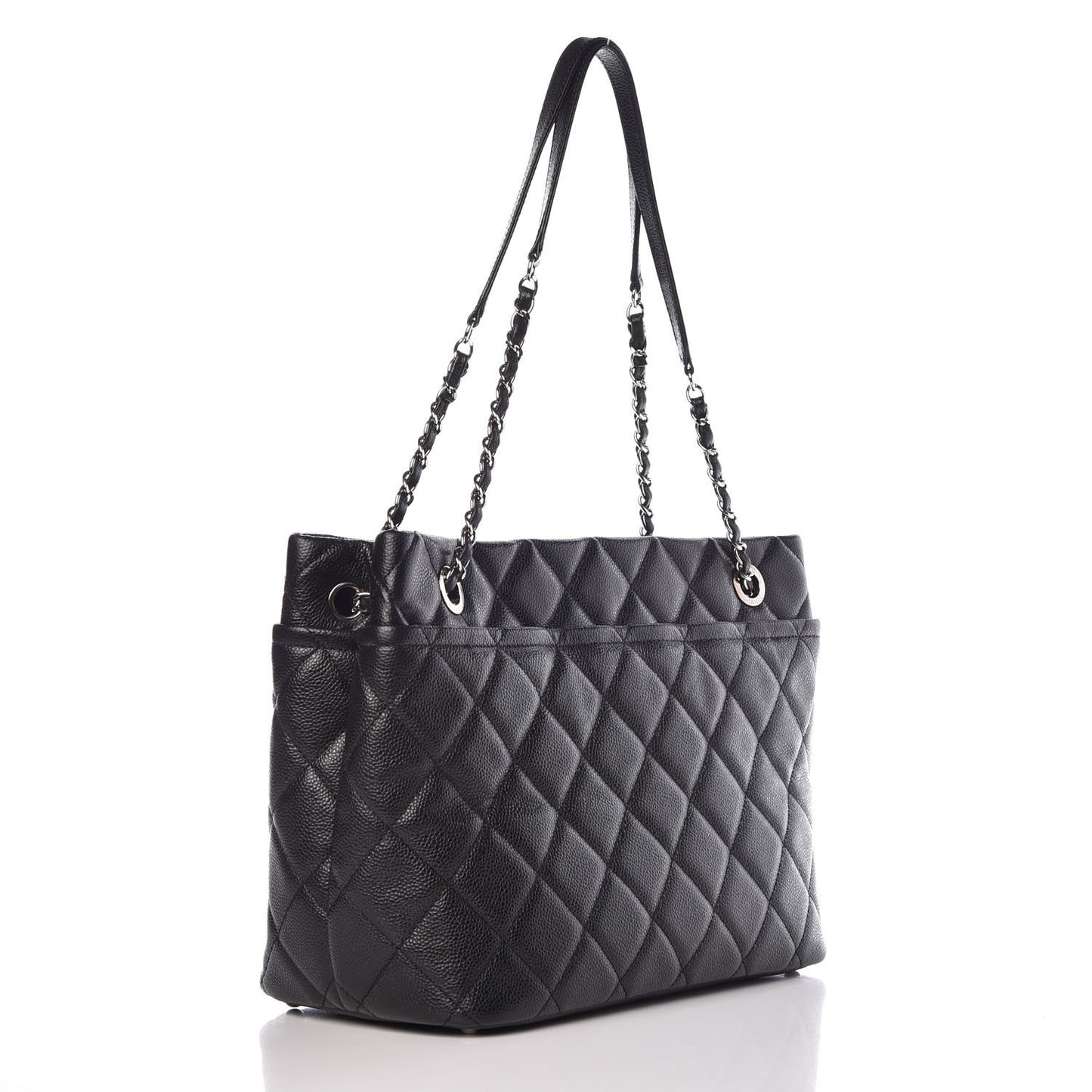 Caviar Quilted CC Timeless Soft Tote Black
