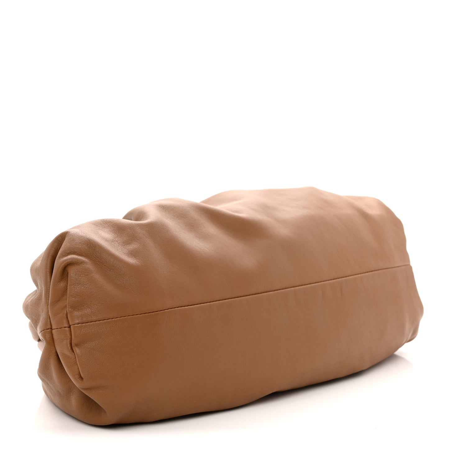Smooth Butter Calf The Pouch Oversized Clutch Cammello
