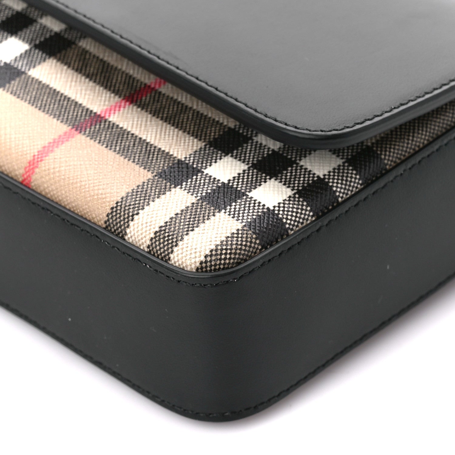 Burberry Calfskin Vintage Check New Hampshire Bag Black 12 of 12
