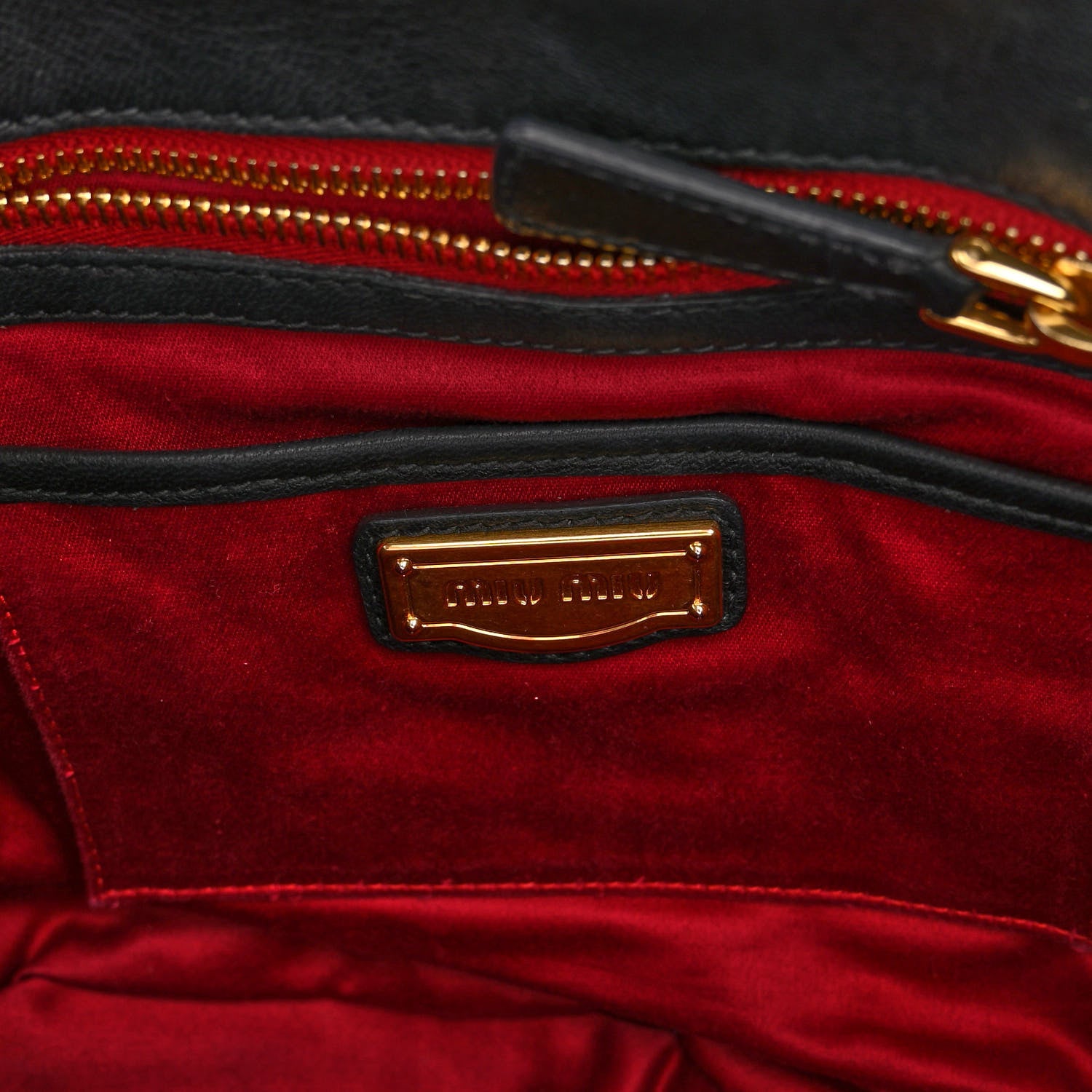 Miu Miu Nappa Matelasse Top Handle Satchel Black 6 of 11