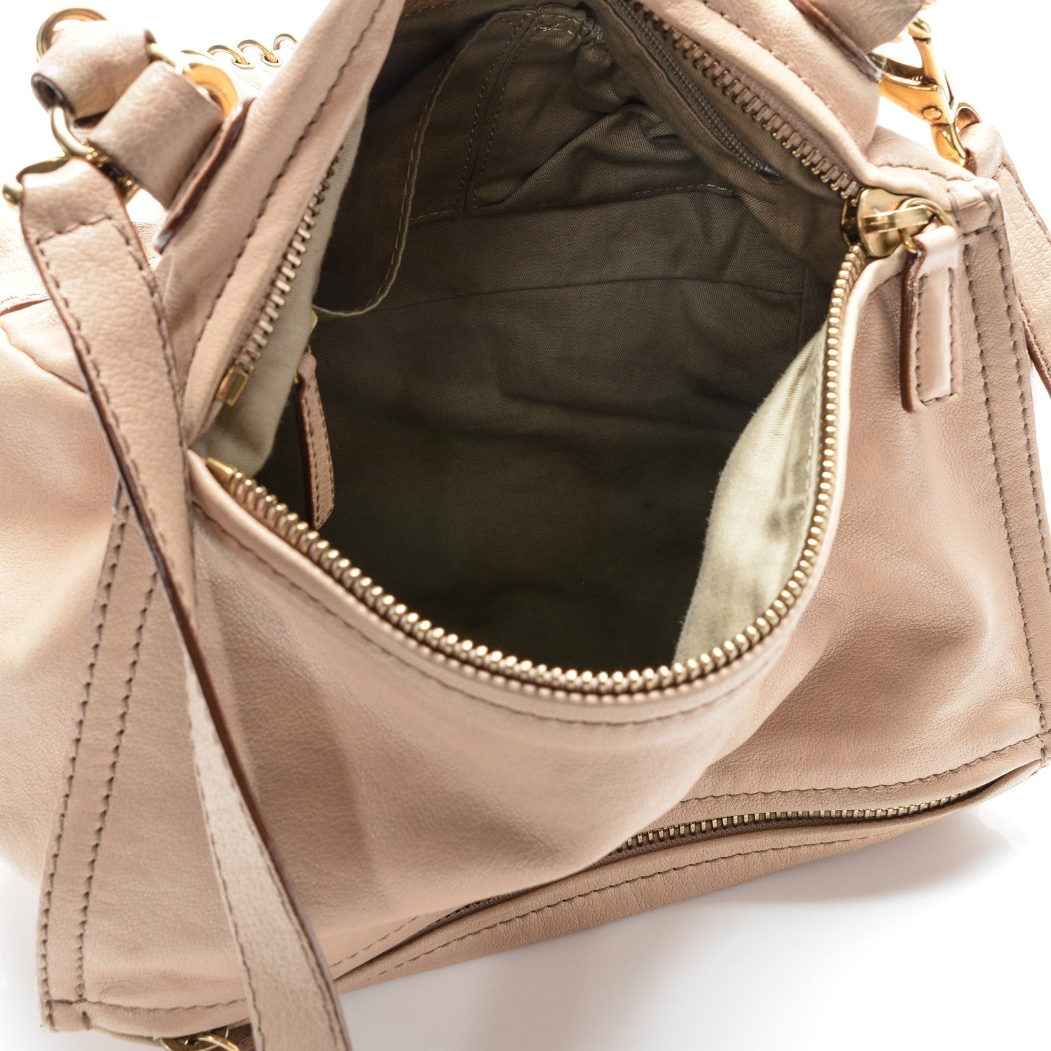 Givenchy Sugar Goatskin Medium Metal Ring Pandora Beige 5 of 12
