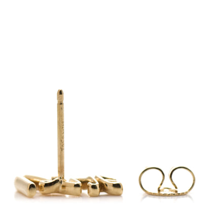 Tiffany 18K Yellow Gold Paloma's Graffiti Love Single Earring 3 of 6