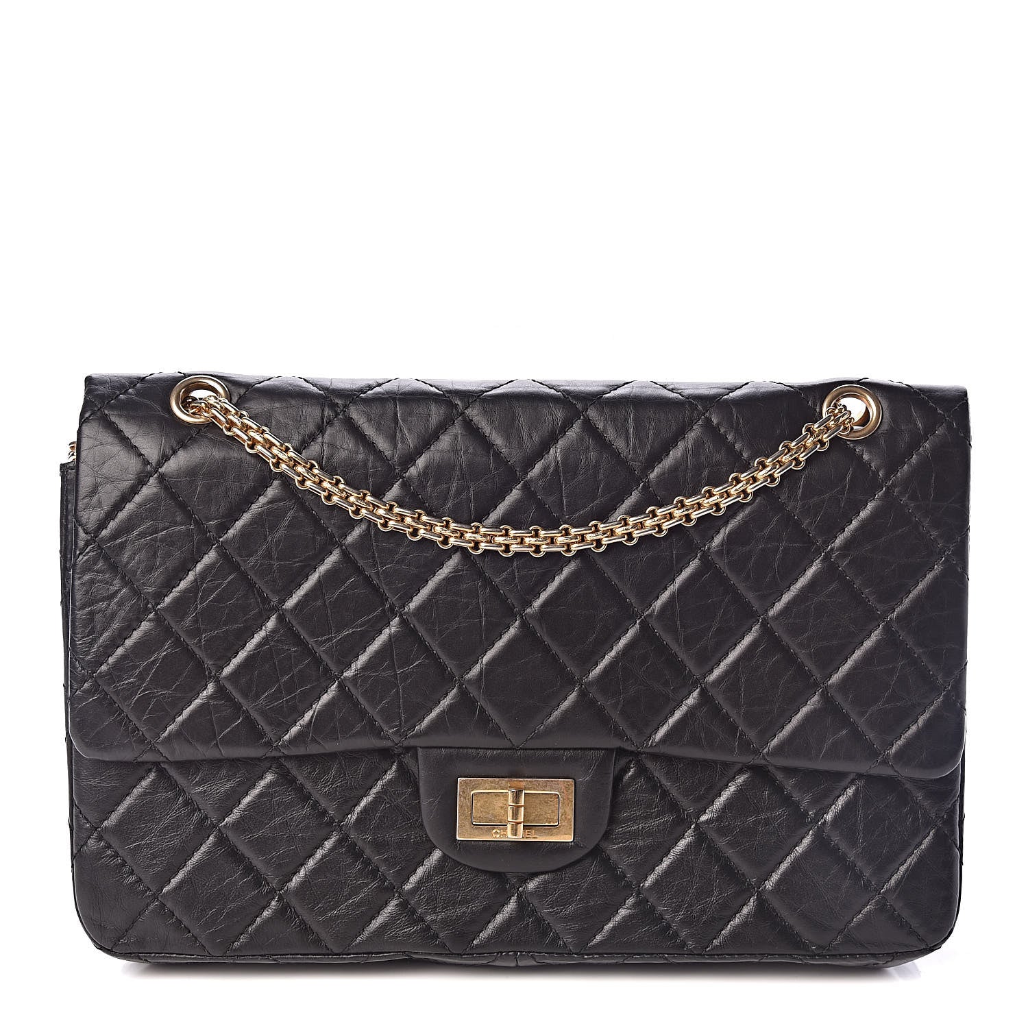 Chanel Aged Calfskin Quilted 2.55 Reissue 227 Flap Black 1 of 10