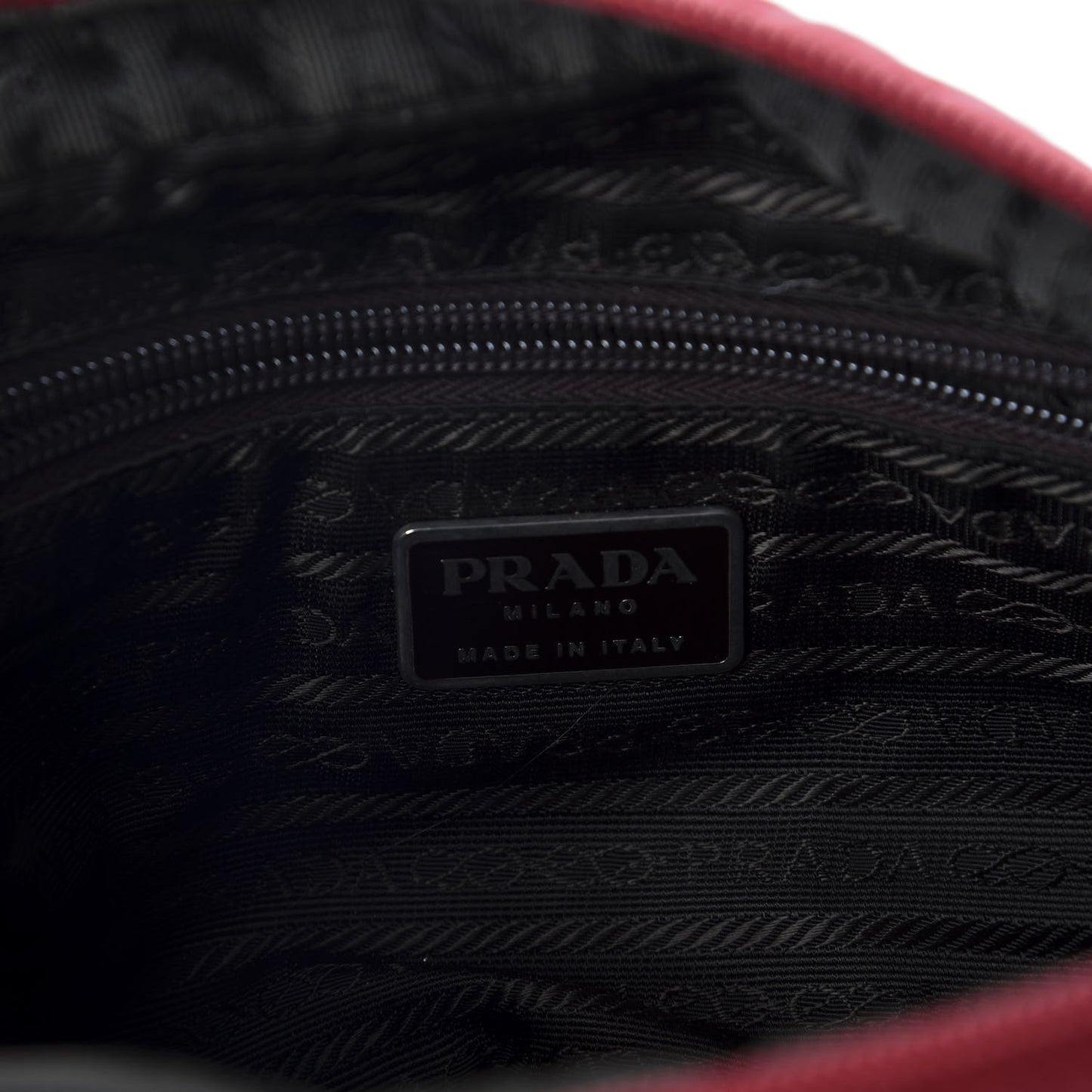 Tessuto Nylon Crossbody Bag Rosso