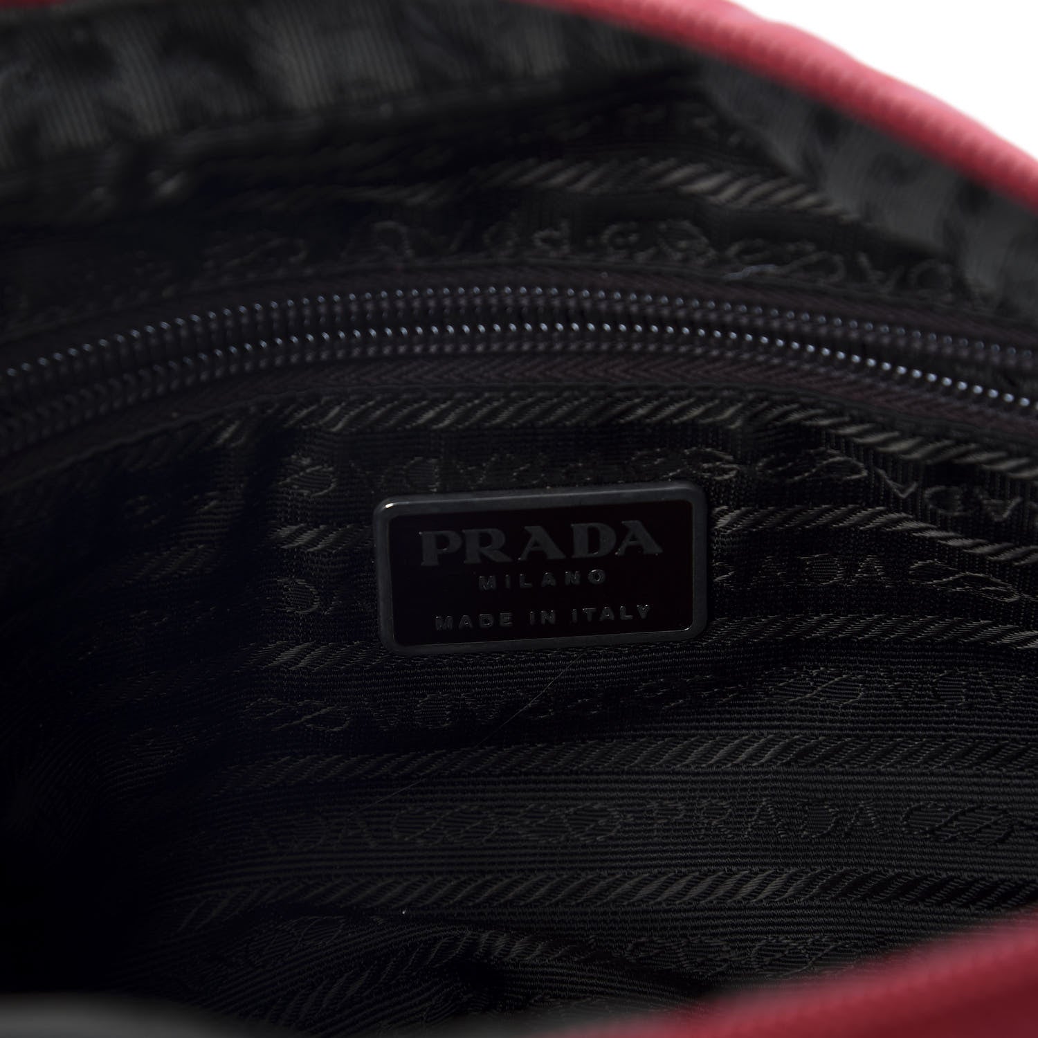Prada Tessuto Nylon Crossbody Bag Rosso 6 of 10