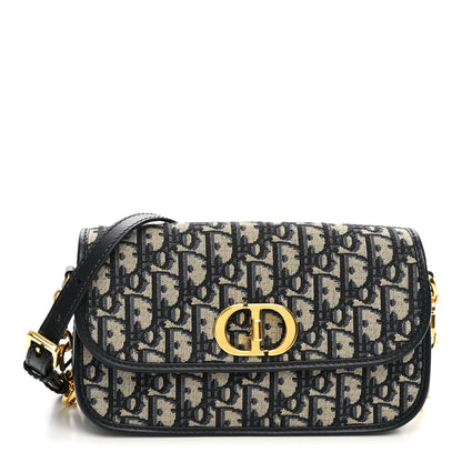 Christian Dior Oblique 30 Montaigne Avenue Bag Blue 1 of 10