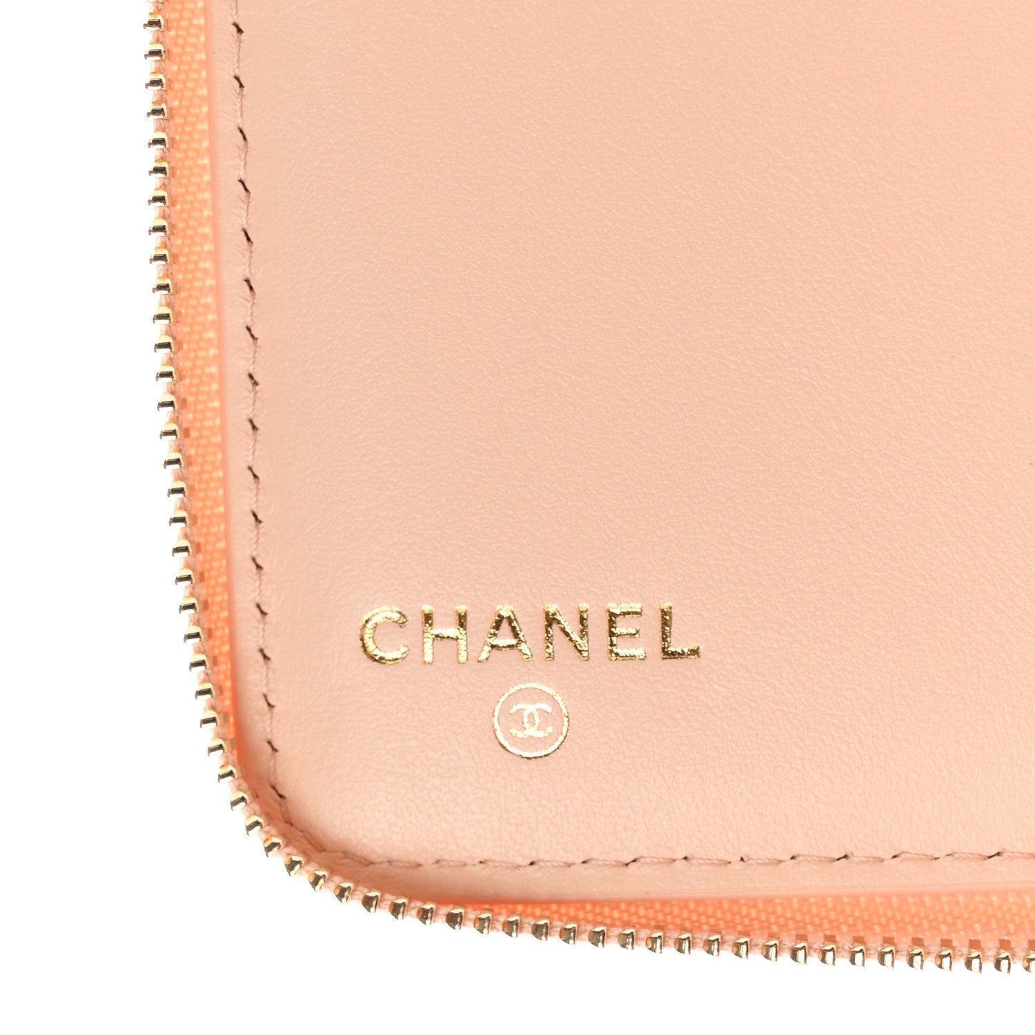 Chanel Caviar Crystal Quilted CC Zip Coin Purse Light Pink 6 of 9