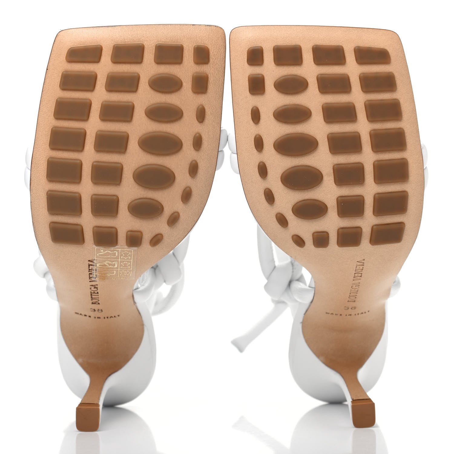 Bottega Veneta Nappa Dream Knotted Sandals 38 White 5 of 10