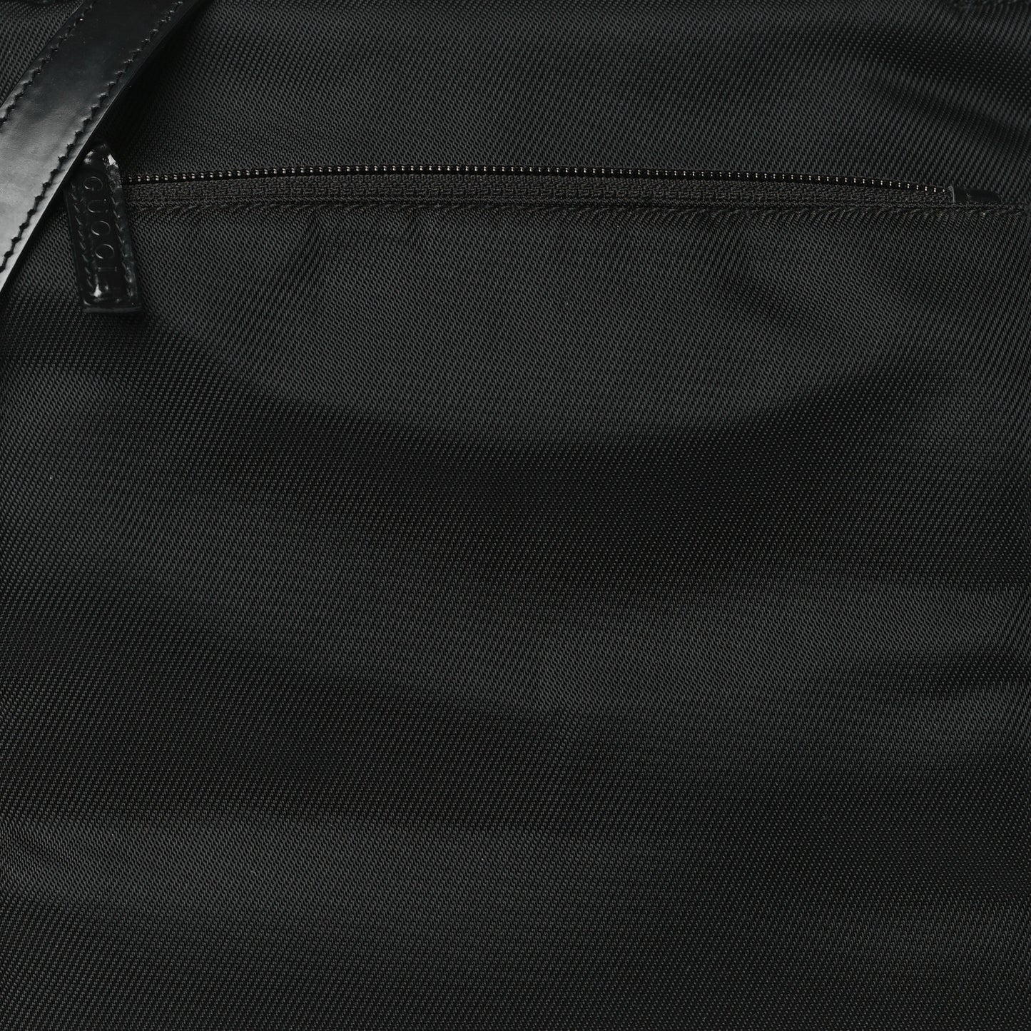 Nylon Bamboo Top Handle Tote Black