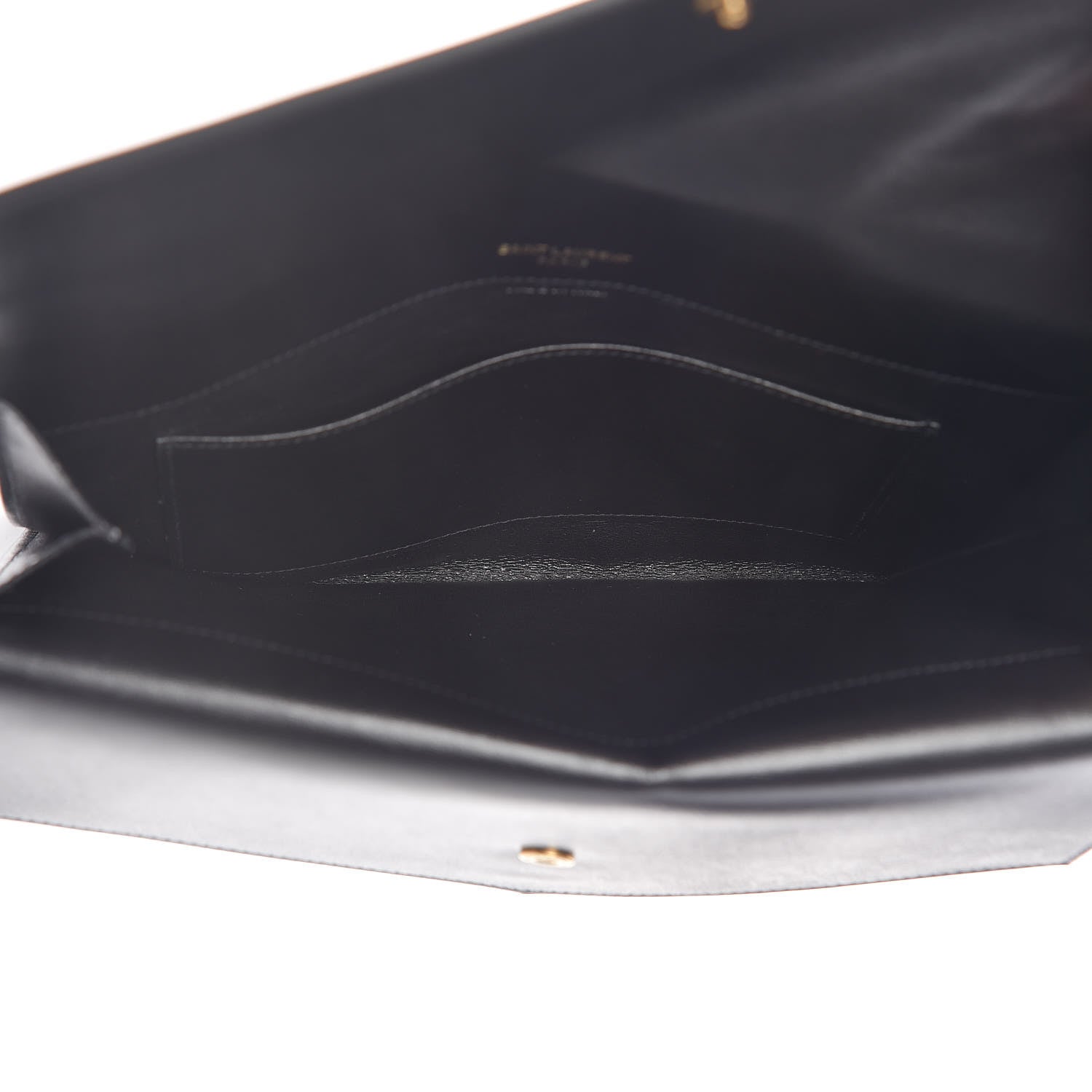 Saint Laurent Smooth Calfskin Monogram Sulpice Clutch Black 5 of 7