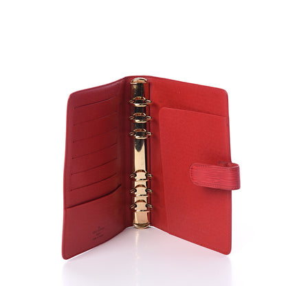Louis Vuitton Epi Medium Ring Agenda Cover Rouge 4 of 5