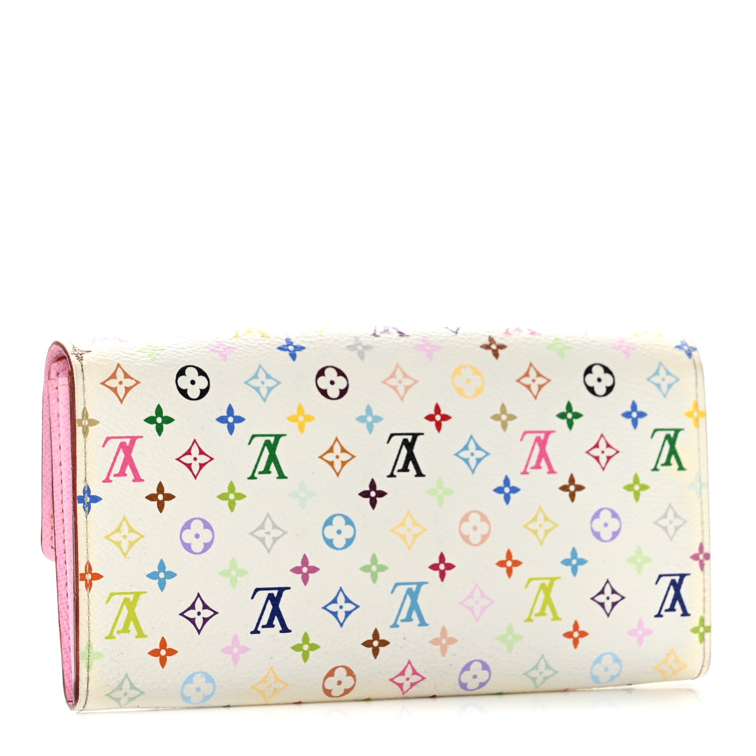 Louis Vuitton Monogram Multicolor Sarah Wallet White 3 of 10