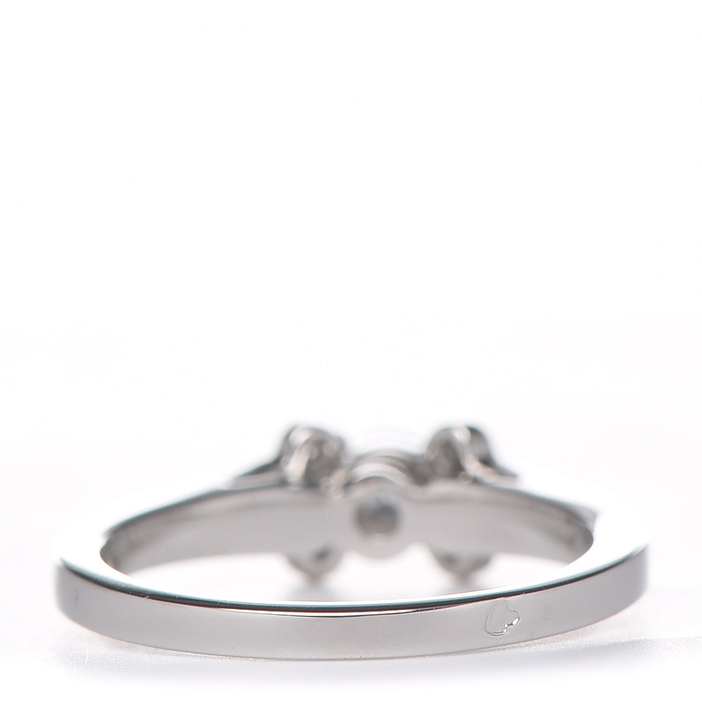 Platinum Diamond .23ct Ballerine Solitaire Engagement Ring 50 5.25