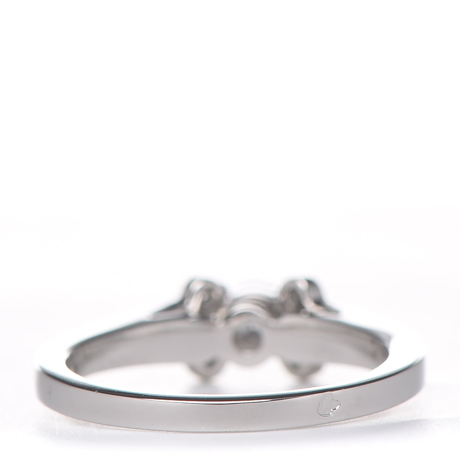 Cartier Platinum Diamond .23ct Ballerine Solitaire Engagement Ring 50 5.25 3 of 8