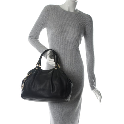 Gucci Calfskin Medium Sukey Tote Black 2 of 7