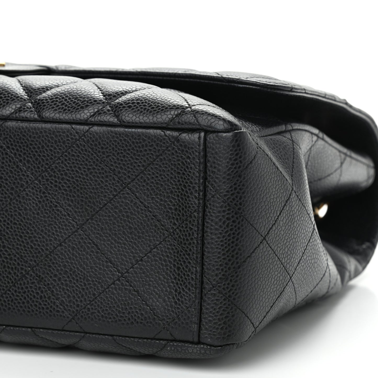 Caviar Quilted Maxi Single Flap Black