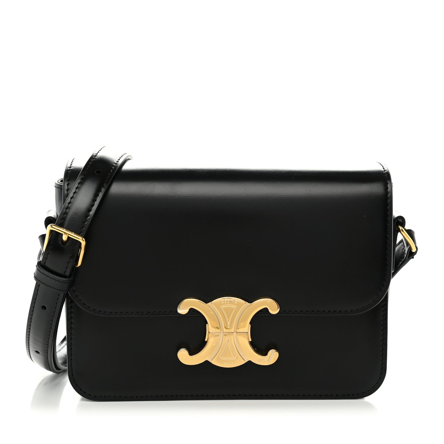 Shiny Calfskin Teen Triomphe Black
