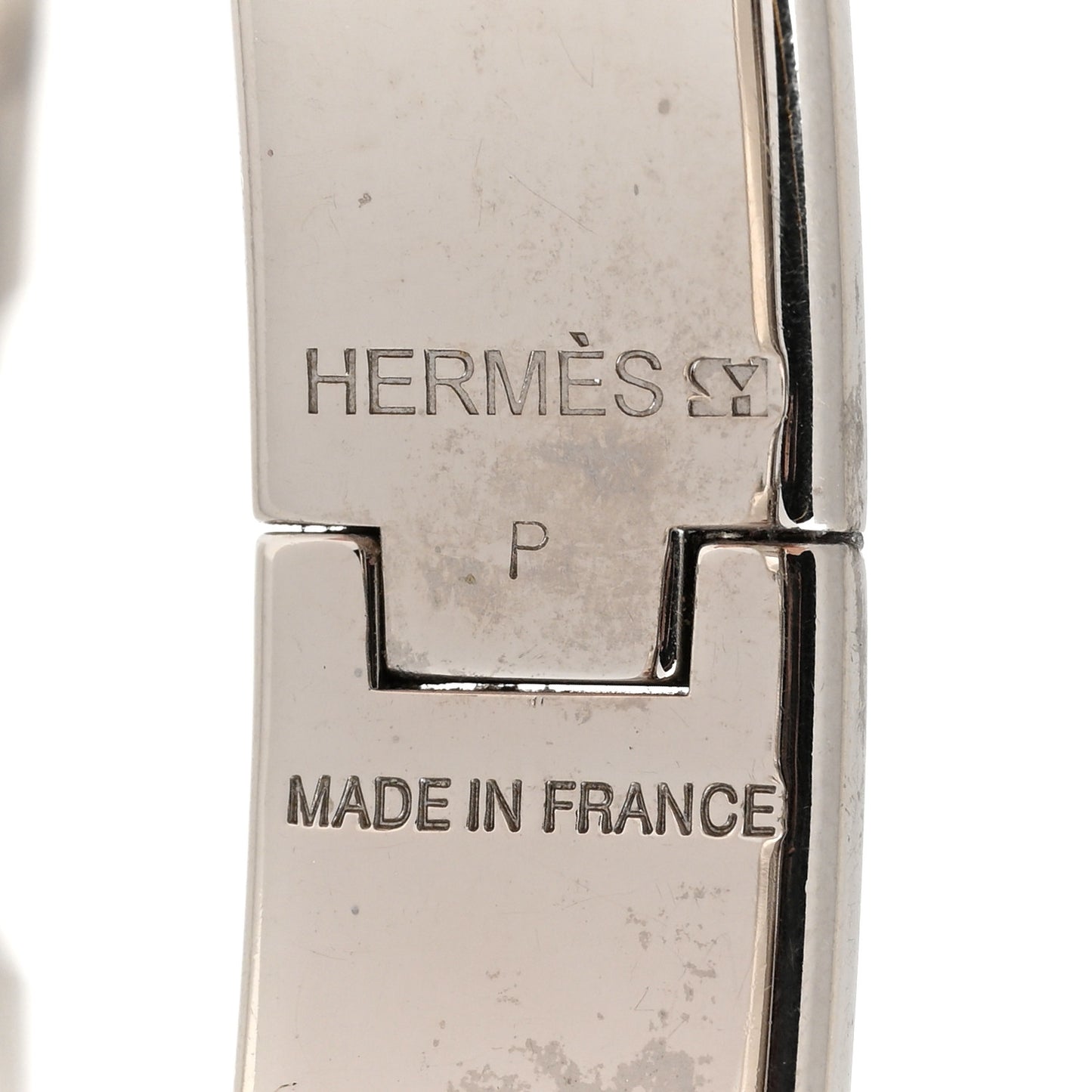 Enamel Narrow Clic Clac H Bracelet PM Black