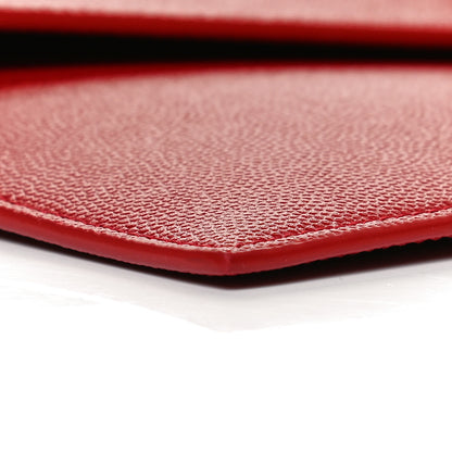 Saint Laurent Grain De Poudre Uptown Pouch Red 5 of 7