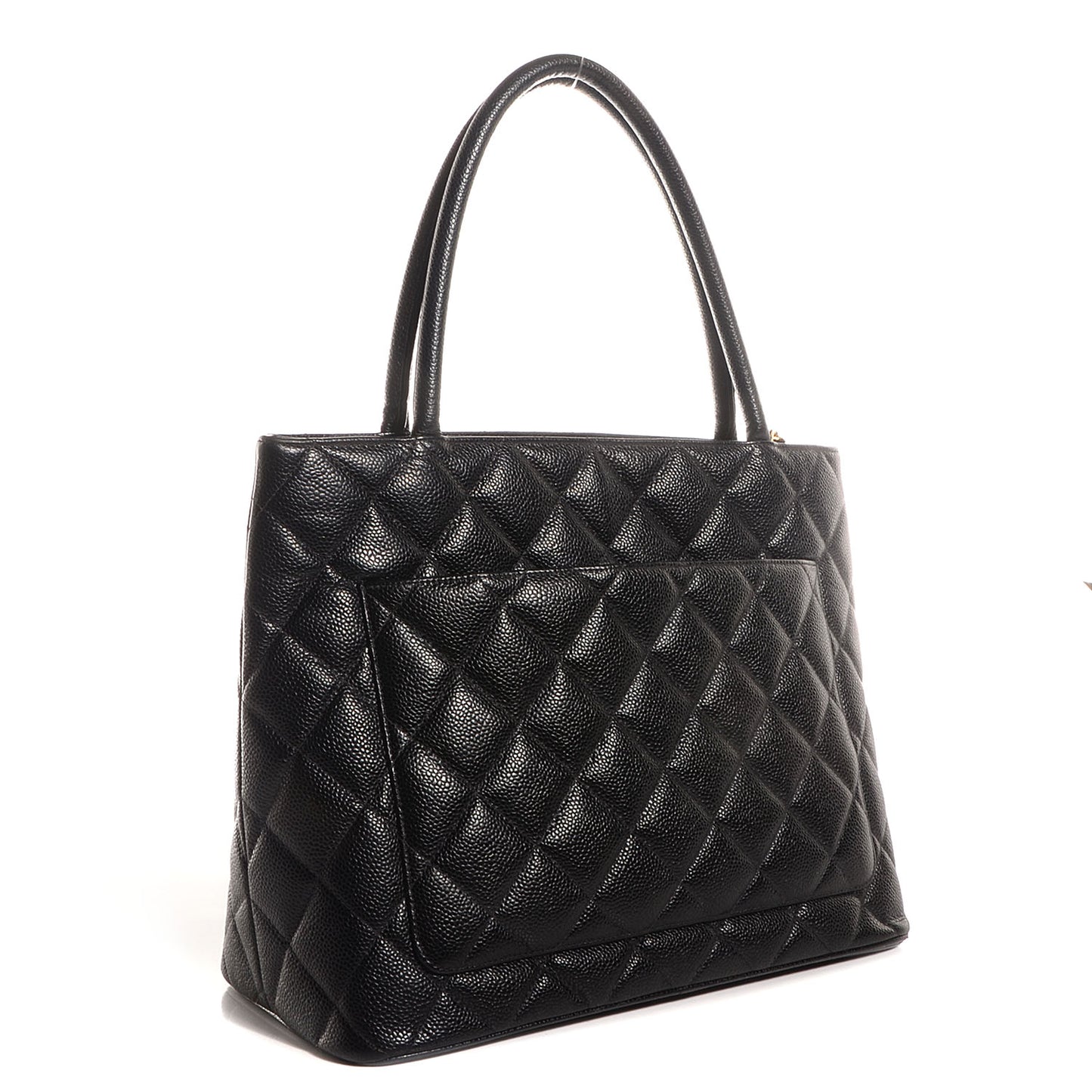 Caviar Medallion Tote Black