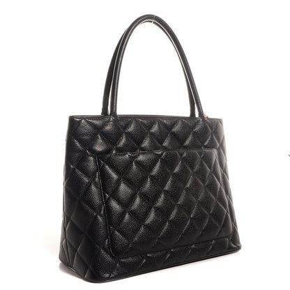 Chanel Caviar Medallion Tote Black 3 of 7