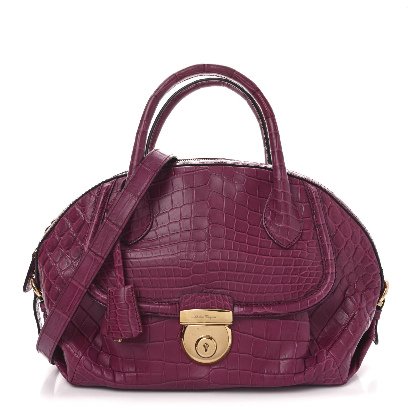 Alligator Fiamma Bag Pink