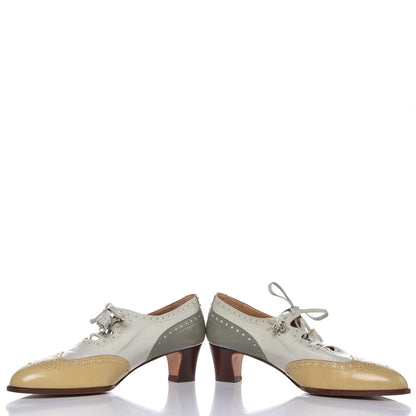 Hermes Lambskin Brogues Lace Up Oxford 36.5 5 of 11