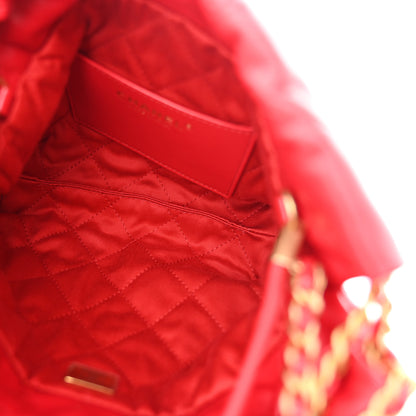 Chanel Shiny Calfskin Quilted Mini Chanel 22 Red 5 of 11