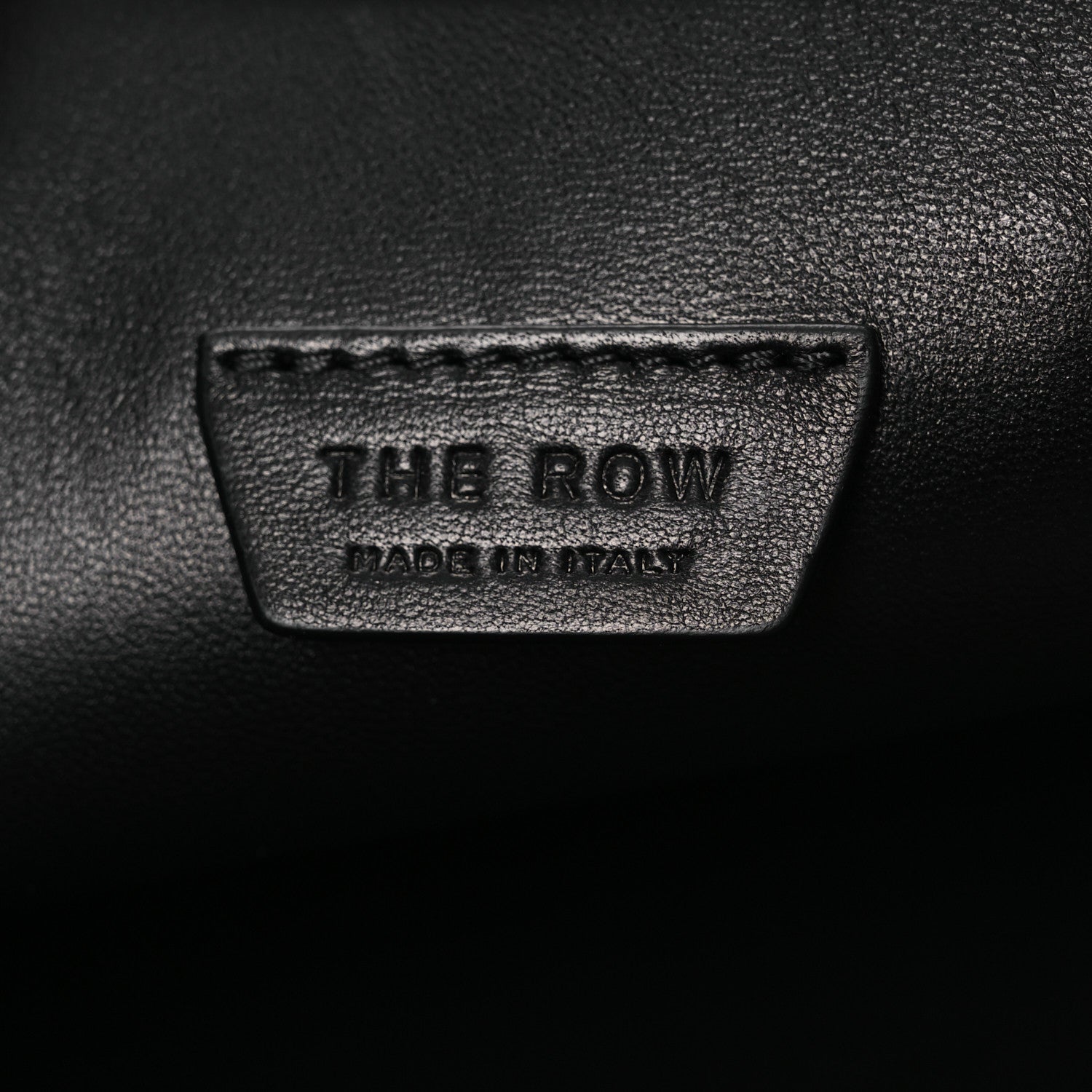 The Row Finely Grained Calfskin Jouvette Bag Black 6 of 11