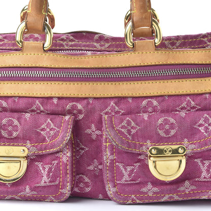 Louis Vuitton Monogram Denim Neo Speedy Fuchsia 8 of 11