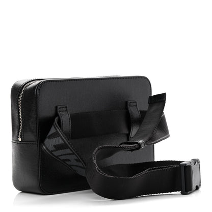 Off-White Saffiano Striped Diag Belt Bag Black 3 of 11