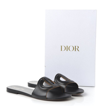 Christian Dior Calfskin D-Club Mule Sandal 41 Black 8 of 8