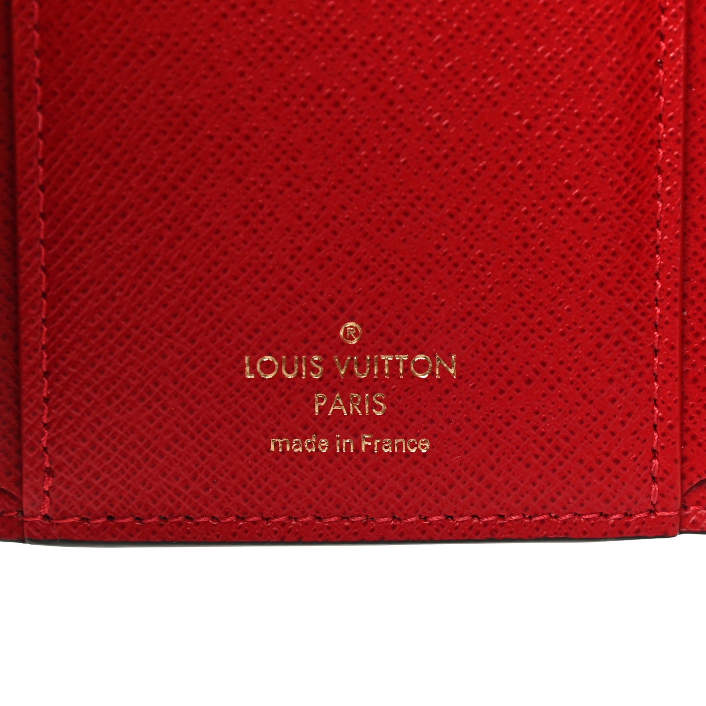 Damier Ebene Victorine Wallet Red