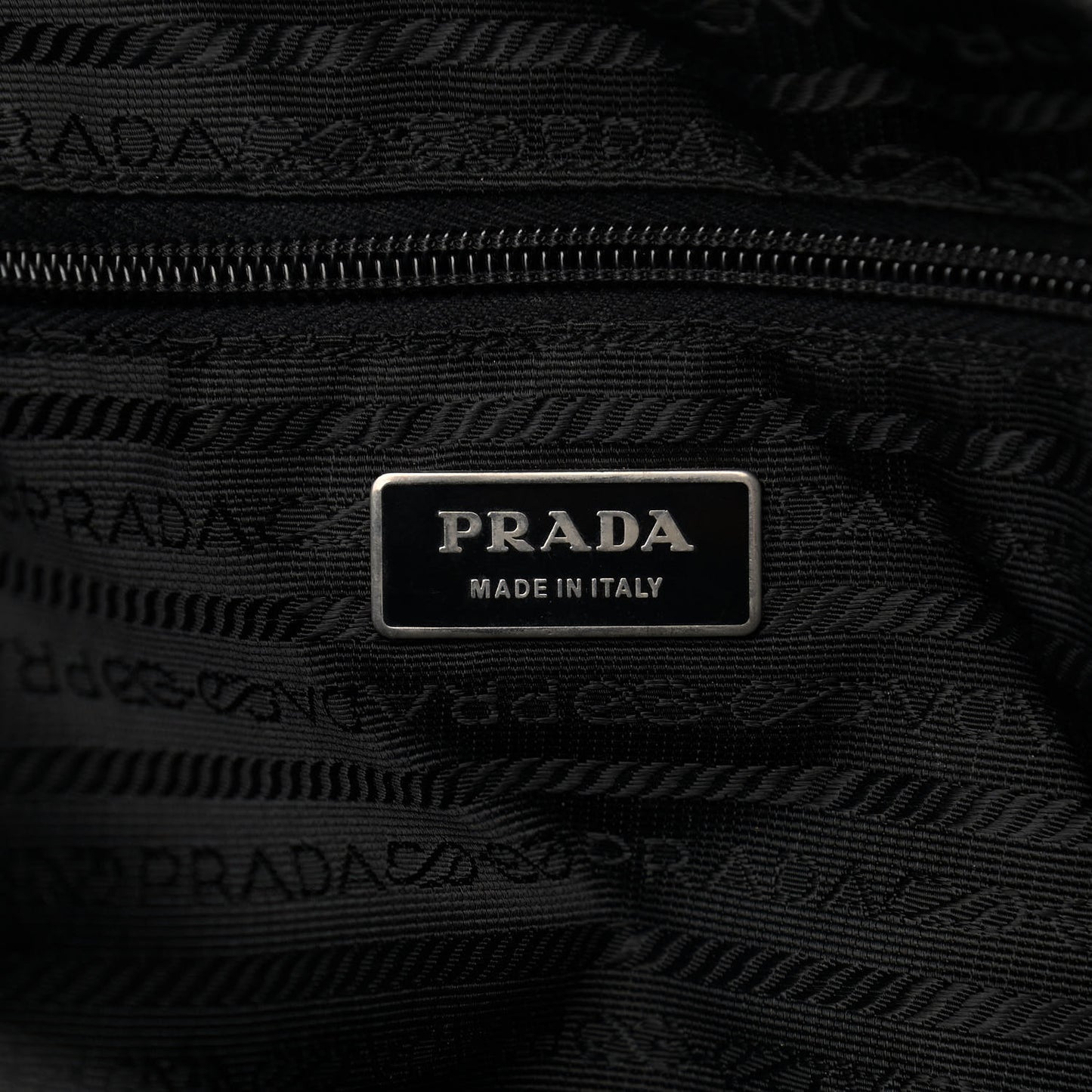 Nylon Messenger Bag Black