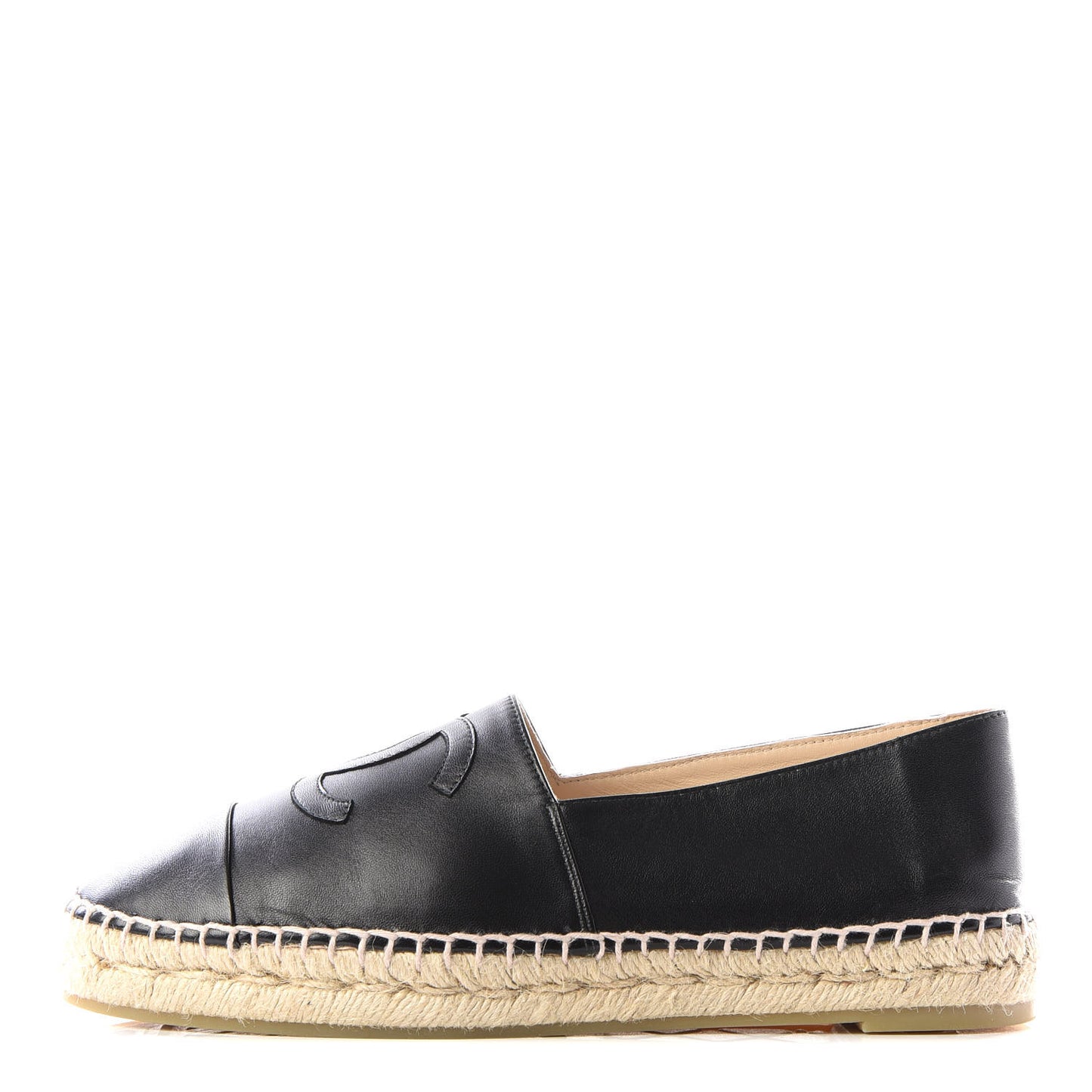 Lambskin CC Espadrilles 40 Black