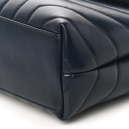 Saint Laurent Calfskin Y Quilted Monogram Small Loulou Chain Satchel Denim Brut 10 of 10