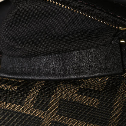 Fendi Fabric Jacquard FF 1974 Medium Baguette Tobacco Moro Black 7 of 11