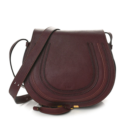 Chloe Calfskin Medium Marcie Round Crossbody Bag Dark Velvet 1 of 9
