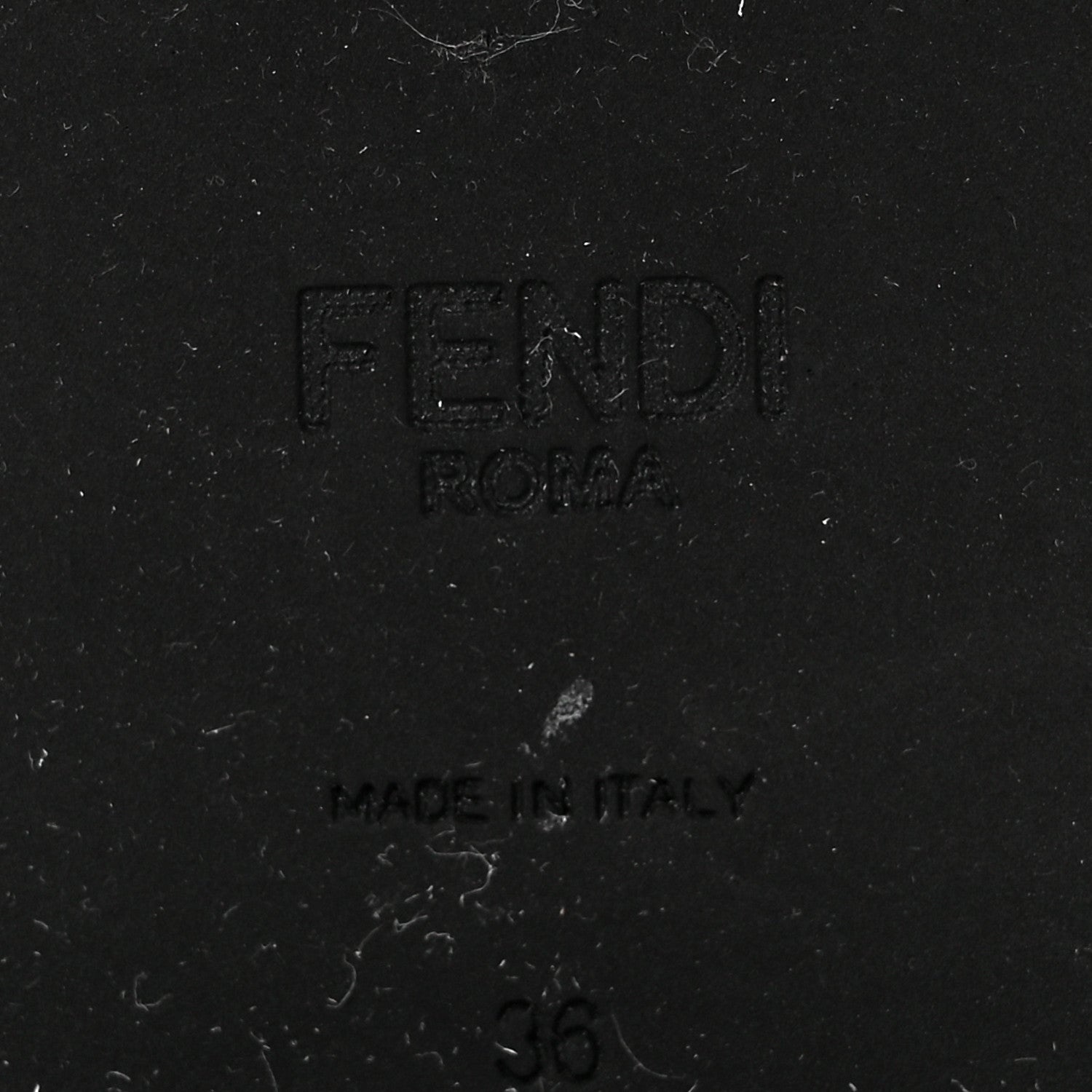 Fendi Calfskin Stretch Fabric FF Rockoko Biker Boots 36 Black Charcoal 6 of 7