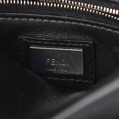 Fendi Nappa Lace Up Mini Peekaboo Iconic Satchel Black 7 of 9