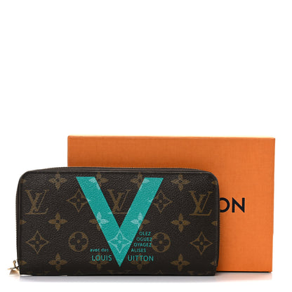 Louis Vuitton Monogram V Zippy Wallet Turquoise 13 of 13