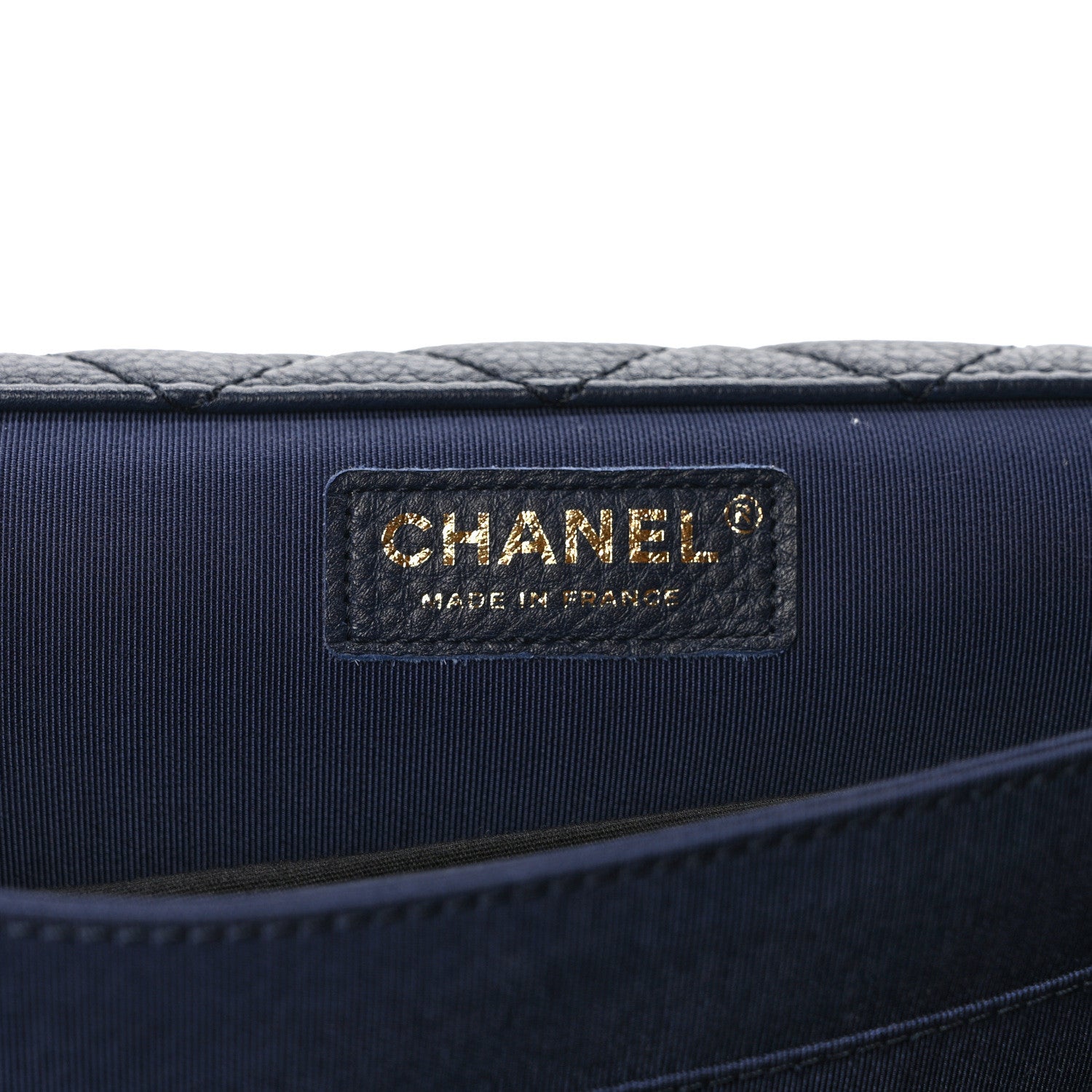 Chanel Calfskin Quilted XXL Travel Flap Bag Navy 6 of 9