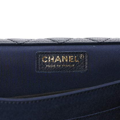 Chanel Calfskin Quilted XXL Travel Flap Bag Navy 6 of 9