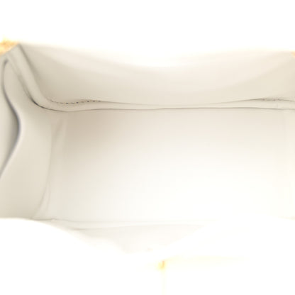 Hermes Taurillon Clemence Mini Lindy 20 New White 5 of 11